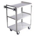 Utility Cart, Stainless Steel, 500 lb Load Capacity, 31 in L, 18 3/4 in W, 34 1/4 in H
