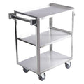 Utility Cart, Stainless Steel, 500 lb Load Capacity, 38 3/4 in L, 21 3/4 in W, 36 7/8 in H