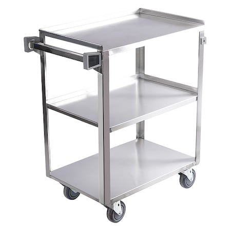 Utility Cart, Stainless Steel, 500 lb Load Capacity, 38 3/4 in L, 21 3/4 in W, 36 7/8 in H