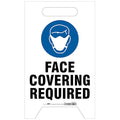 A-Frame Standing Floor Sign, 19 in H, 12 in W, Plastic, English, CDRPFR018