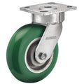 6"" X 2"" Non-Marking Polyurethane Round Swivel Caster, No Brake, Loads Up To 1250 lb
