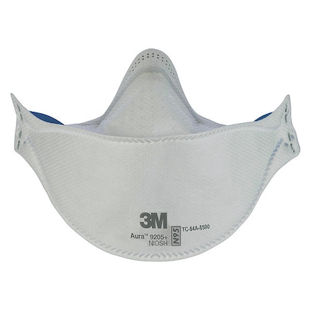 Particulate Respirator, N95, Aura, Flat-Fold, Low-Profile, 3-Panel, Nose Clip, Universal, PK440