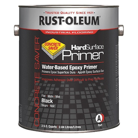 Epoxy Primer, Black, Flat, 3.75 qt, 250 to 350 sq ft/gal, None Series