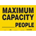 Maximum Capacity _ People, 14 in W x 10 in H, Vinyl, 60GK40