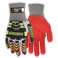 Coated Gloves, Cut Level A4 , Dipped , Foam Nitrile , Sandy , S 1 PR