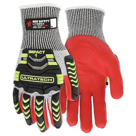 Coated Gloves, Cut Level A4 , Dipped , Foam Nitrile , Sandy , S 1 PR