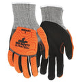 Coated Gloves, Cut Level A4 , Dipped , Foam Nitrile , Sandy , XL 12 PK