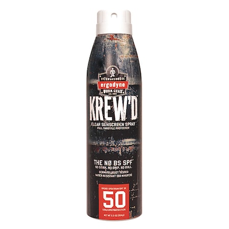 Sunscreen, 5.5 oz, Spray Bottle, 50 SPF