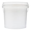 Empty Bucket, White, High Density Polyethylene