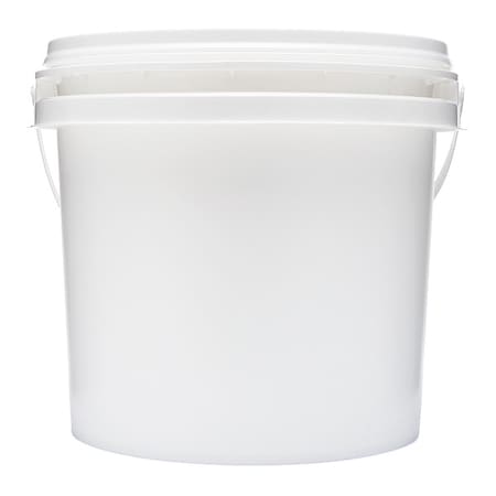 Empty Bucket, White, High Density Polyethylene