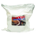 Gym Wipes, Wet Wipes, 700 Wipes/Bag, 12 1/2 in x 11 in, Quat, Unscented, PK4