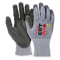 Coated Gloves, Cut Level A6 , Dipped , Polyurethane , Smooth , M 12 PK