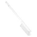 59/100 in W Wand Brush, Medium, 17 in L Handle, 2 9/25 in L Brush, White, Plastic
