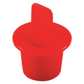 Center Pull-Tab Tapered Plug, Red, LDPE 5000 PK