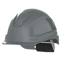 Hard Hat, Ceros, Polyethylene, 6 Point Ratchet, Type 1, Class E, Gray