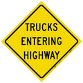 Reflective Aluminum Traffic Sign, 48 in H, 48 in W, Aluminum, Diamond, English, 60MM14