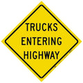 Reflective Aluminum Traffic Sign, 24 in H, 24 in W, Aluminum, Diamond, English, 60MM15