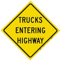 Reflective Aluminum Traffic Sign, 48 in H, 48 in W, Aluminum, Diamond, English, 60MM17