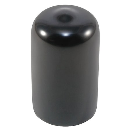 Vinyl Cap, Black, Vinyl 500 PK