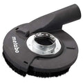 GED 125 Grinding Dust Extraction Hood/Shroud, Tool-Free Install, Sliding Segment, Flexible Brush Rim