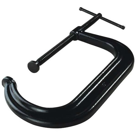 C-Clamp, 12 in Maximum Opening, Black