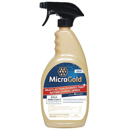 Multi-Action Disinfectant Antimicrobial Spray, Trigger Spray Bottle, Unscented, 6 PK