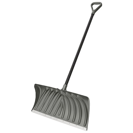 Snow Shovel, 27 in W x Steel Blade, 44 in L Steel Handle