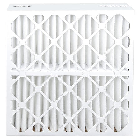 24x24x4 Pleated Air Filter, High Capacity, Synthetic, MERV 13, 1.0 to 3.0 micron
