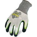 Coated Glove, Nitrile, Sandy, Palm, Not Rated Abrasion Level, Black/Gray/White, 2XL (11)