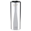 3/8 in. Drive 17mm Metric 6-Point Deep Socket with FOUR FLAT Sides