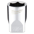 1/4 in. Drive 1/2 in. SAE 6-Point Socket with FOUR FLAT Sides