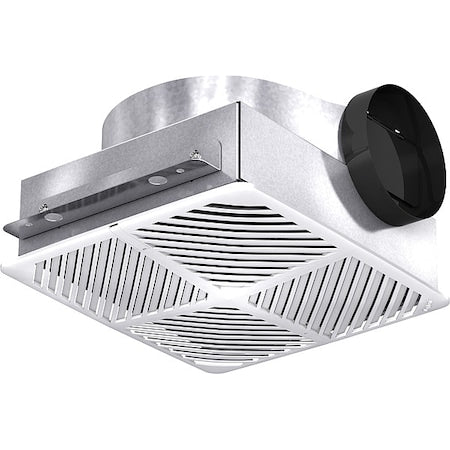 Bath Exhst Fan, 6In, Galv Steel, 115 V