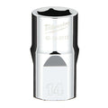 1/2 in. Drive 14mm Metric 6-Point Socket with FOUR FLAT Sides