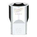 1/2 in. Drive 18mm Metric 6-Point Socket with FOUR FLAT Sides