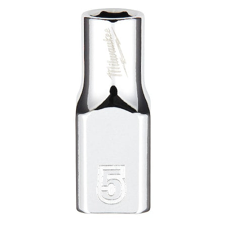 1/4 in. Drive 5mm Metric 6-Point Socket with FOUR FLAT Sides