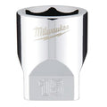 1/4 in. Drive 15mm Metric 6-Point Socket with FOUR FLAT Sides