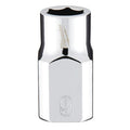 3/8 in. Drive 9mm Metric 6-Point Socket with FOUR FLAT Sides