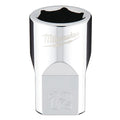 3/8 in. Drive 12mm Metric 6-Point Socket with FOUR FLAT Sides