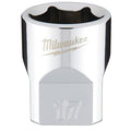 3/8 in. Drive 17mm Metric 6-Point Socket with FOUR FLAT Sides
