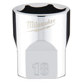 3/8 in. Drive 18mm Metric 6-Point Socket with FOUR FLAT Sides