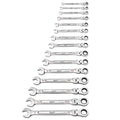 15 pc. SAE Flex Head Ratcheting Combination Wrench Set