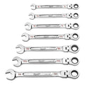 7pc SAE Flex Head Combination Wrenches