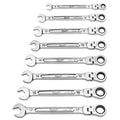 7 pc. Metric Flex Head Ratcheting Combination Wrench