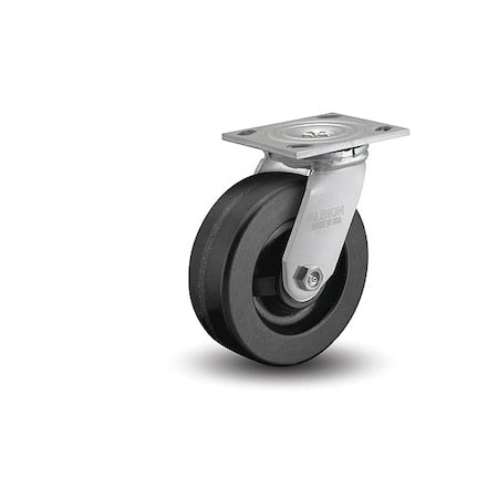 8"" X 2"" Non-Marking Phenolic Swivel Caster, No Brake, Loads Up To 1250 lb