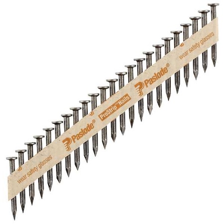 Collated Metal Connector Nail, 1-1/2 in L, Not Applicable, Brite, Flat Head, Straight, 1000 PK