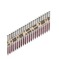 Collated Metal Connector Nail, 2-1/2 in L, Not Applicable, Brite, Flat Head, Straight, 2000 PK