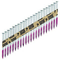 Collated Metal Connector Nail, 2-1/2 in L, Not Applicable, Galvanized, Flat Head, Straight, 2000 PK