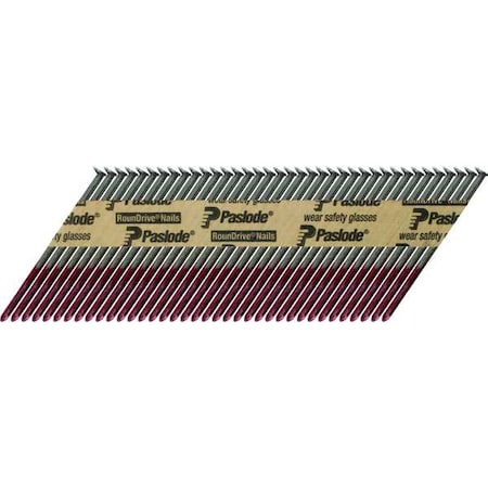 Collated Framing Nail, 3 in L, Not Applicable, Brite, Offset Round Head, 30 Degrees, 3000 PK
