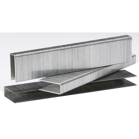 Staples, 16 ga, Wide Crown, 1-1/2 in Leg L, Steel, 10500 PK