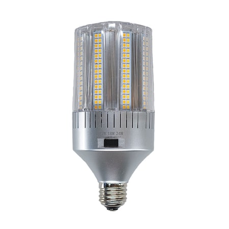 HID Replacement LED Corn Bulb, Wattage & Color Selectable, 3360 Lumen Max, 24 Watt Max